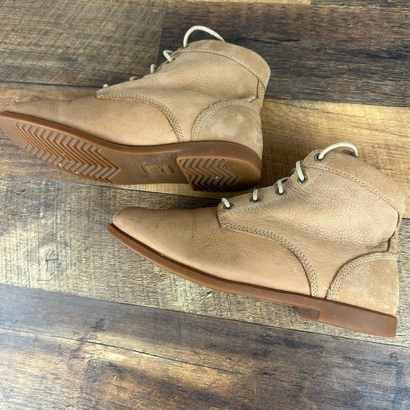 Kodiak Women's Low-Rider Original Tan Leather Ankle Boots Size 7 US 37.5 EU - Picture 4 of 10